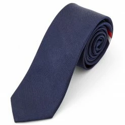 Cheap 🧨 Sidegren Simple Navy Blue, White & Red Diagonal Striped Silk Tie 🎁