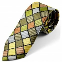 Flash Sale ❤️ Tailor Toki Colorful Chequered Silk Tie ⌛