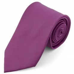 Best deal ✨ Trendhim Basic Wide Purple Polyester Tie 👍