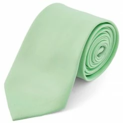 Hot Sale 🥰 Trendhim Basic Wide Mint Green Polyester Tie ✔️