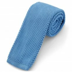 Discount 🥰 Tailor Toki Light Blue Polyester Knitted Tie 🥰
