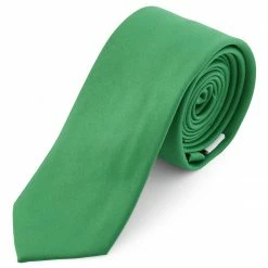 Discount ✨ Trendhim Basic Emerald Green Polyester Tie 🌟
