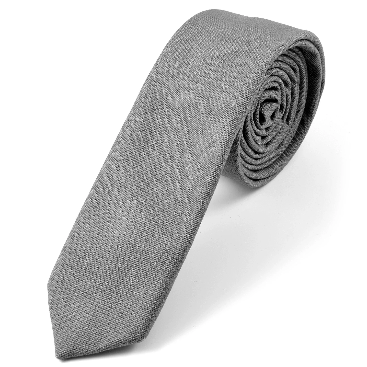 Deals π Tailor Toki Classic Grey Linen Tie β€οΈ