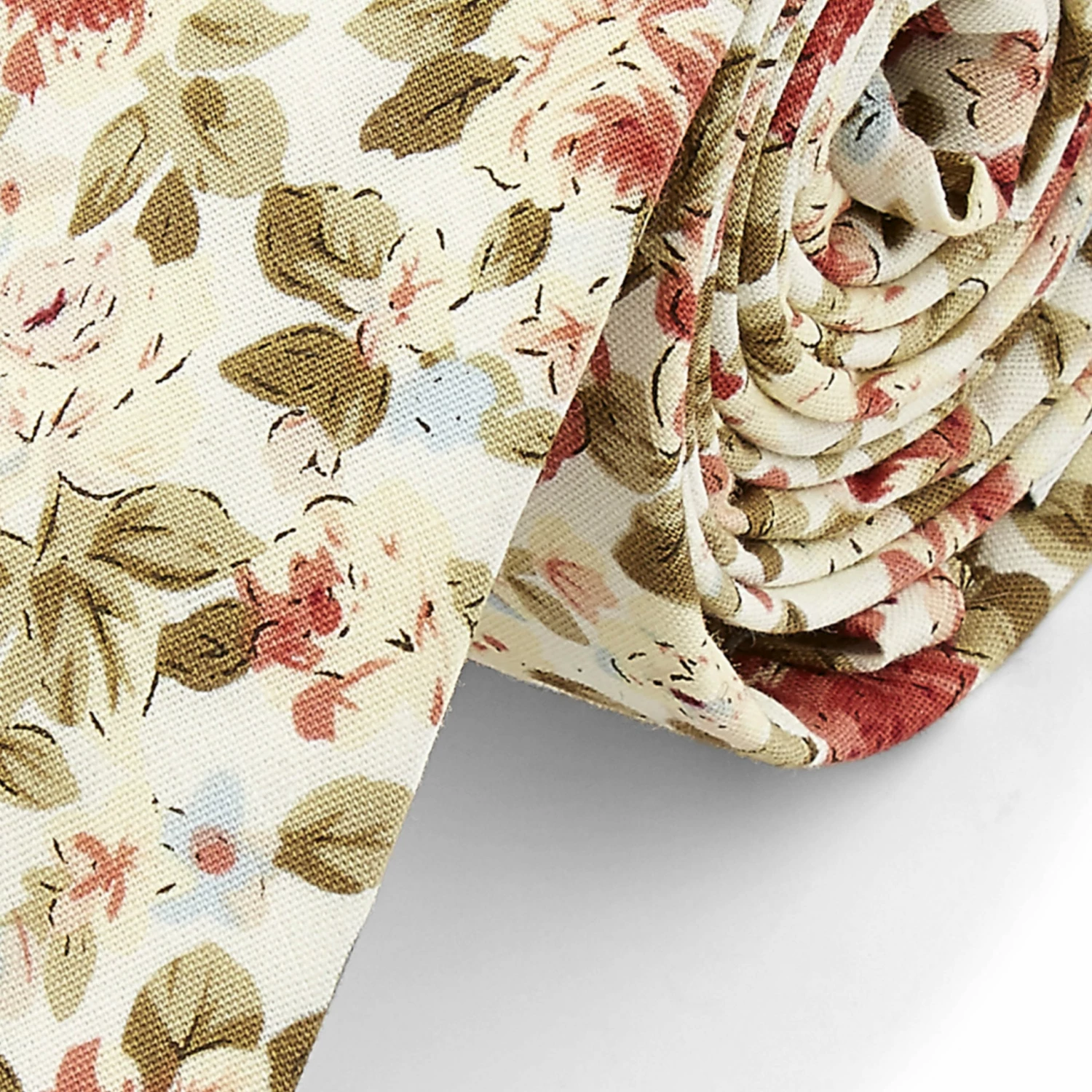 Brand new β¨ Bohemian Revolt Light Green & Pink Floral Print Cotton Tie β - Image 2