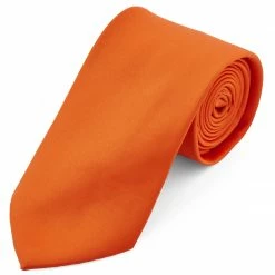 Best deal 🧨 Trendhim Basic Wide Neon Orange Polyester Tie 🤩