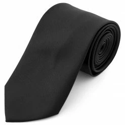 Budget 😀 Trendhim Basic Black Polyester Tie 👍