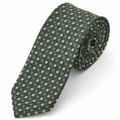 Outlet 😉 Tailor Toki Forest & Light Green Patterned Polyester Tie 🎁