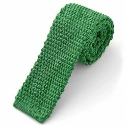 Hot Sale 🔔 Tailor Toki Bright Green Polyester Knitted Tie 🔥
