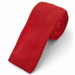 Best Pirce ⭐ Tailor Toki Red Knitted Tie ✔️