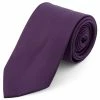 Outlet 👍 Trendhim Basic Wide Dark Purple Polyester Tie 🧨
