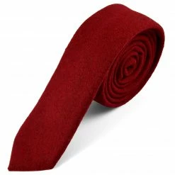 New 🌟 Tailor Toki Raw Handmade Red Wool Tie 👏
