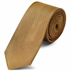 Outlet ๐ Trendhim Gold Polka Dot Silk Tie ๐