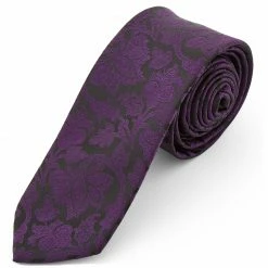 Best Sale 💯 Tailor Toki Purple & Black Baroque Polyester Tie 👍