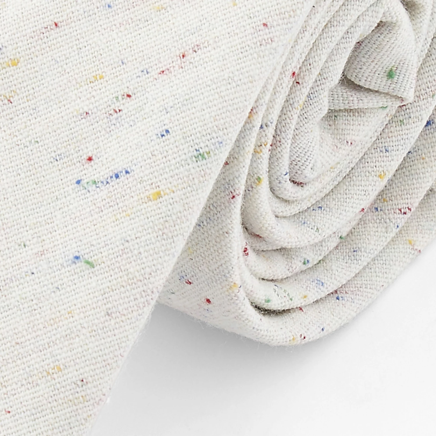 Best Sale π Bohemian Revolt White & Multicolor Flecks Linen Tie π - Image 2