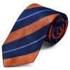 Promo 🤩 Trendhim 8 cm Orange & Pastel Blue Silk Tie 👏