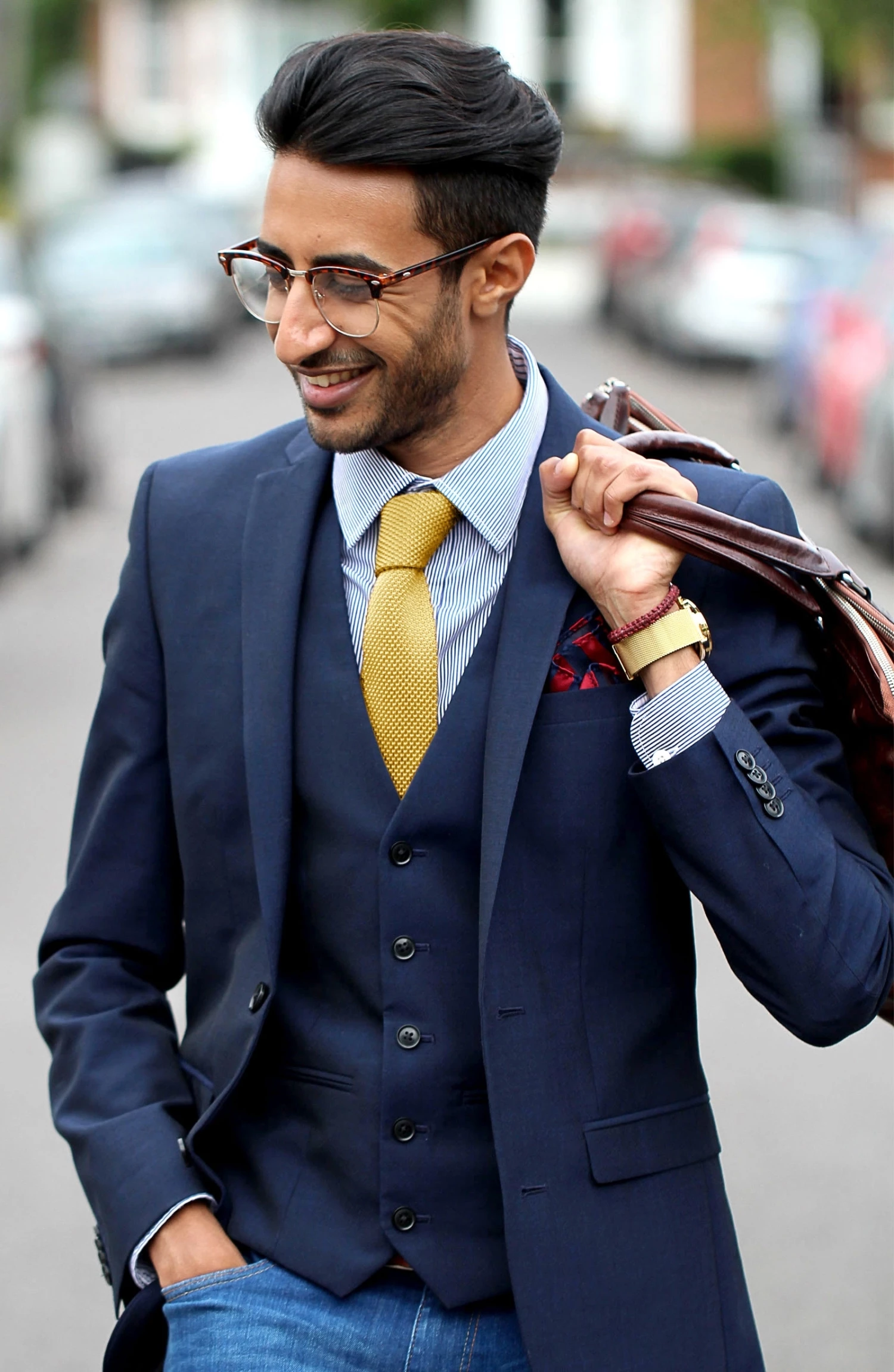 Best deal π Tailor Toki Yellow Knitted Tie 𧨠- Image 5