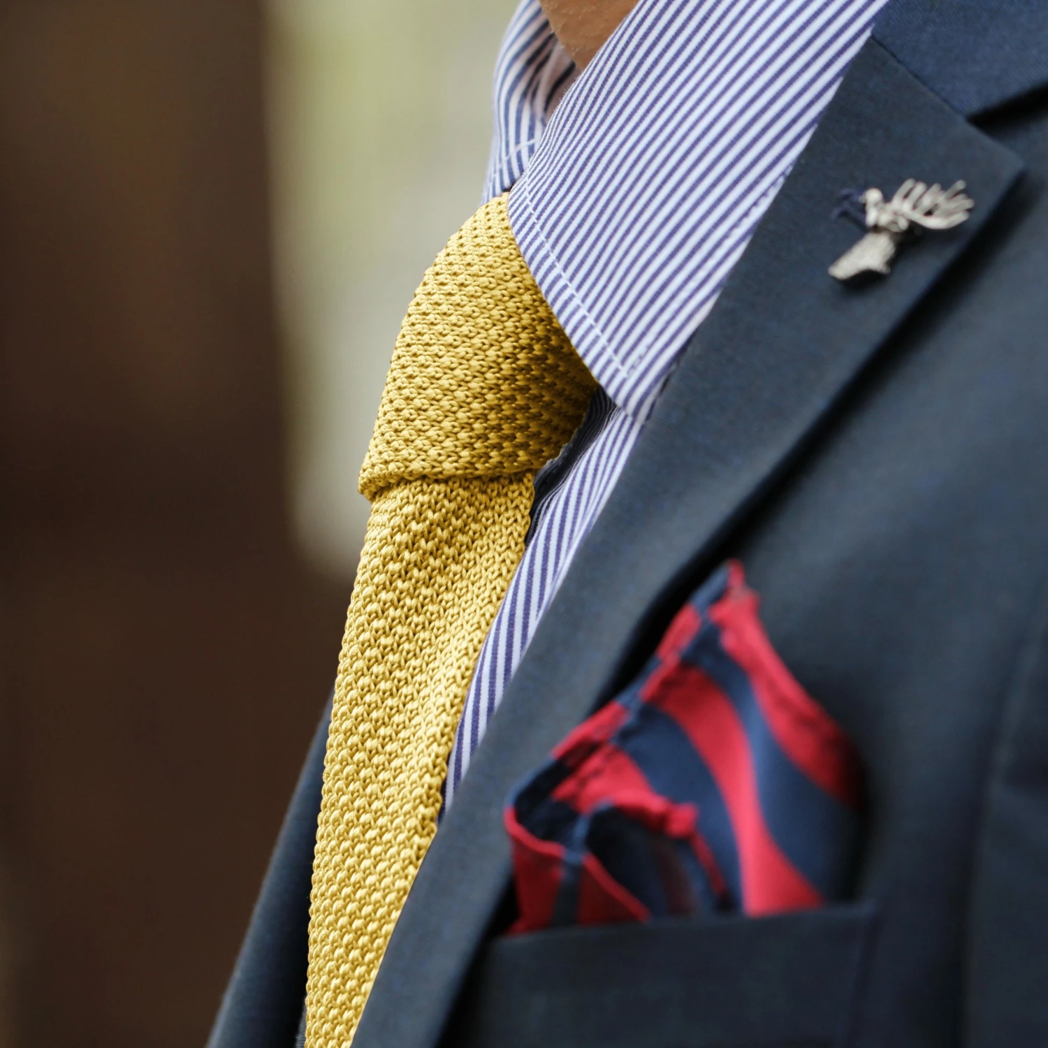 Best deal π Tailor Toki Yellow Knitted Tie 𧨠- Image 4