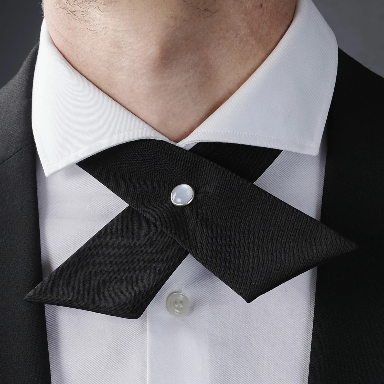 Best reviews of π― Trendhim Classic Black Polyester Crossover Tie π - Image 6