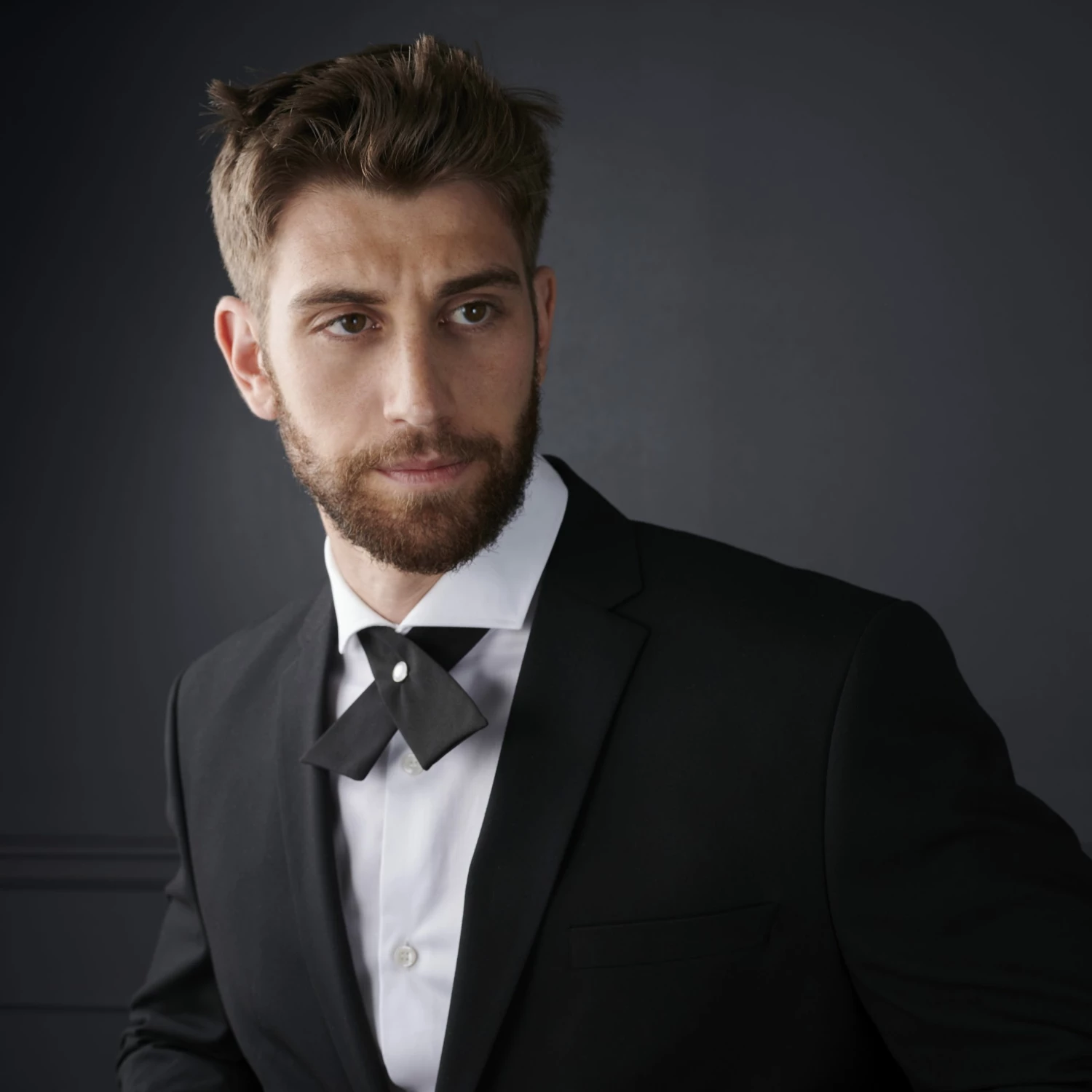 Best reviews of π― Trendhim Classic Black Polyester Crossover Tie π - Image 5