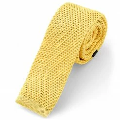 Best deal 🎁 Tailor Toki Yellow Knitted Tie 🧨