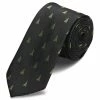 Promo 🌟 Trendhim Black 🎅 Christmas Tree Pattern Polyester Tie ❤️